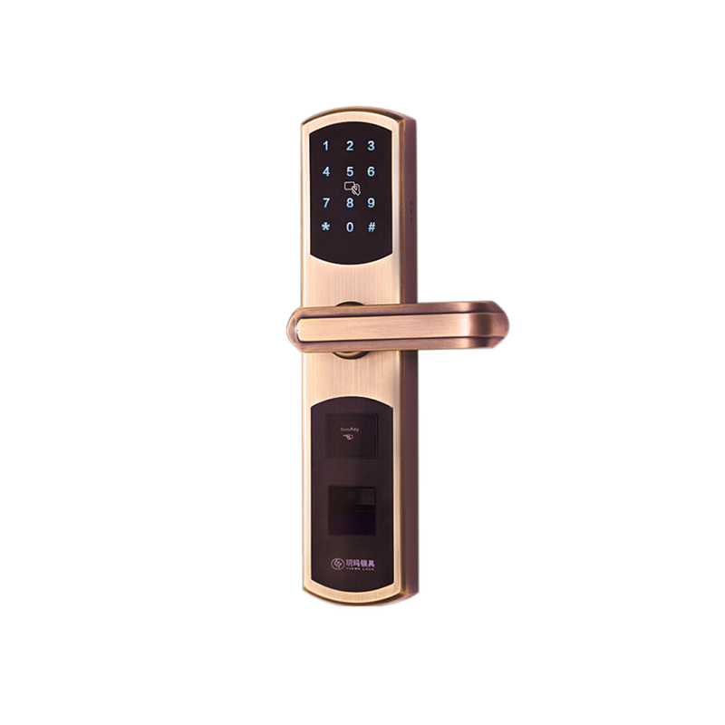 玥玛(yuema)fp0808 智能锁多功能电子密码防盗锁芯半导体指纹 红古铜