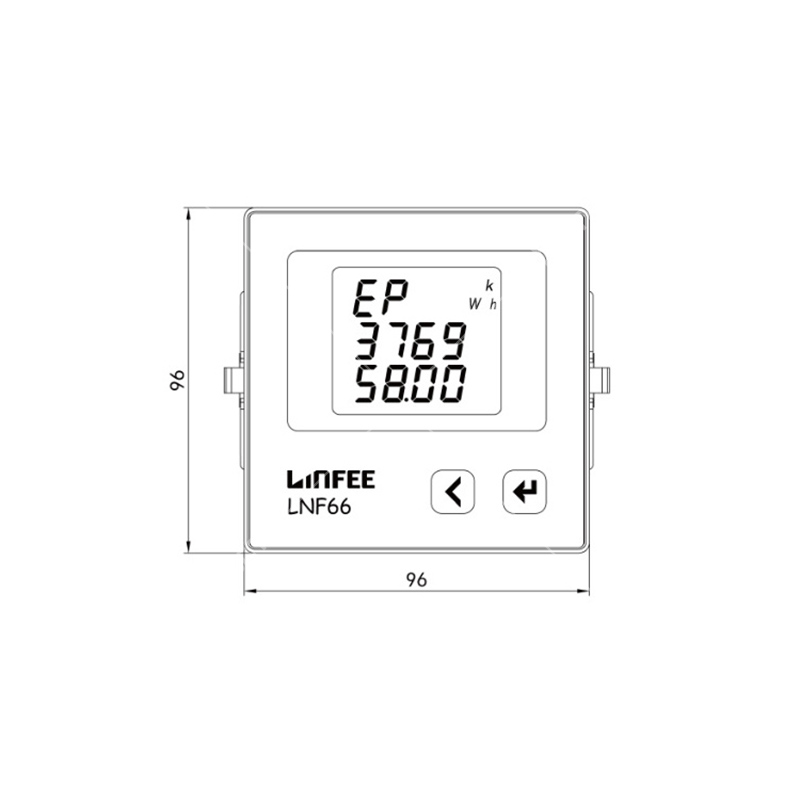 领菲（LINFEE） LCD显示 <em style='color:red'>多功能</em><em style='color:red'>仪表</em> LNF66 AC380V 5A-3P4W图片