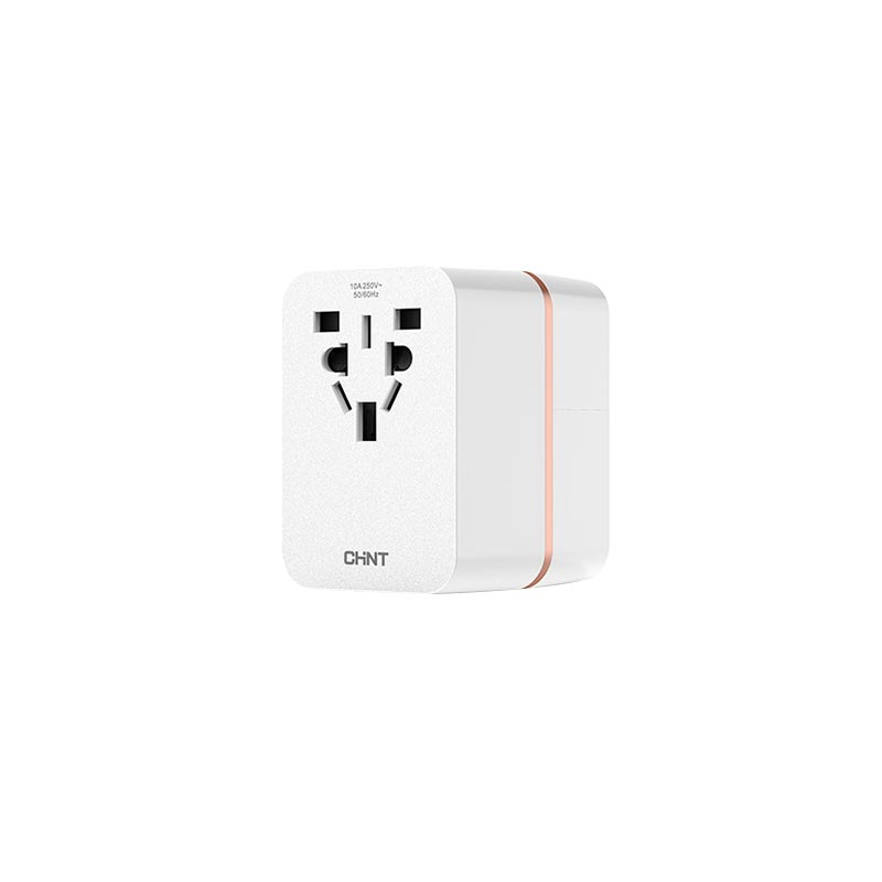 正泰(CHNT)Sunrise 6系列多国<em style='color:red'>旅行</em><em style='color:red'>转换器</em>(带USB) 白色图片