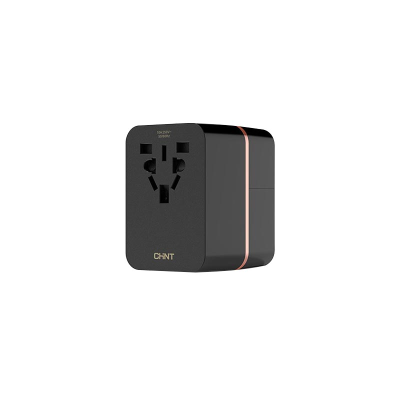 正泰(CHNT)Sunrise 6系列多国<em style='color:red'>旅行</em><em style='color:red'>转换器</em>(带USB) 黑色图片