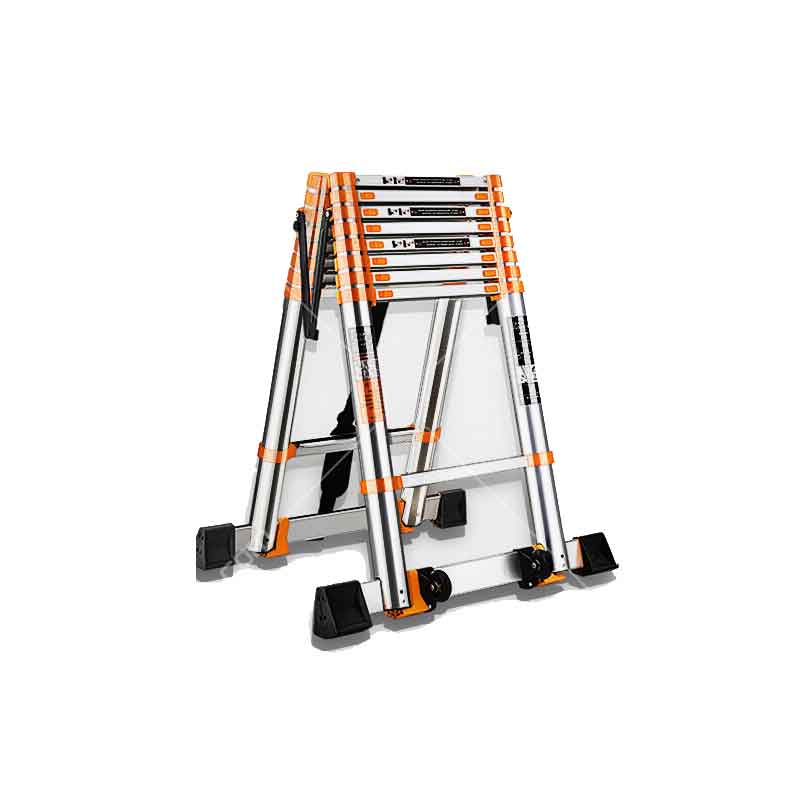 镁多力(midoli)德标78mm踏板人字梯 4.7 4.7米 mdl-470r(橙色)