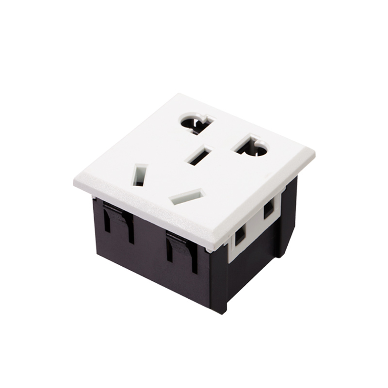 宏尚德 hy-1247w d型电源模块插座(新国标五孔) 黑色