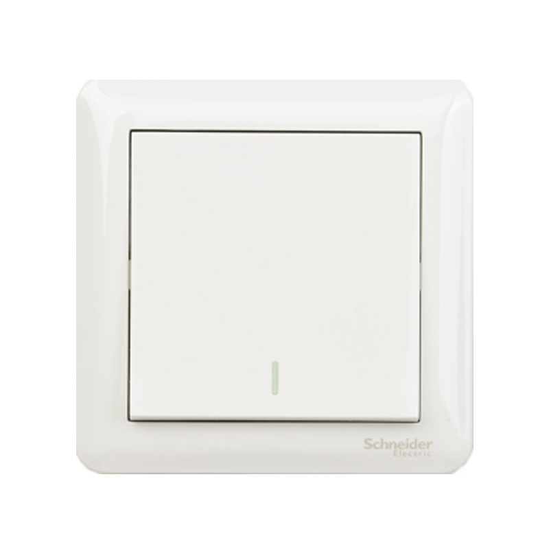 施耐德(Schneider)A3B313A 畅意系列 <em style='color:red'>一位</em>中途<em style='color:red'>开关面板</em> 白色图片