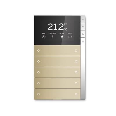 ABB i-bus照明系统PEONIA智能温控面板PEBR/U5.0.1-411金色