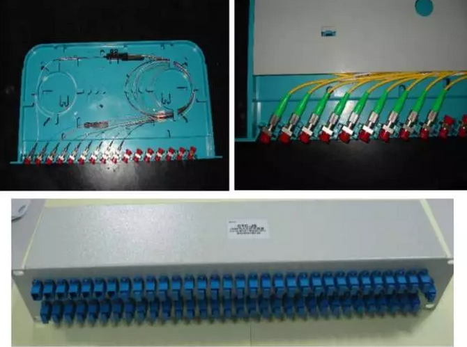 光纤分路器常见的托盘式封装