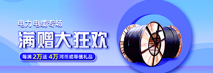 12月24日电力电缆商品日，采购每满2万，返4万!买的越多返的越多！